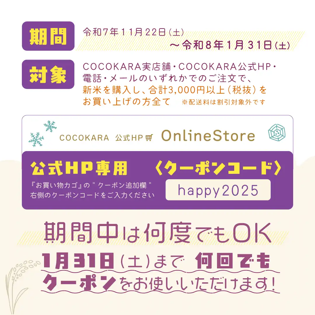 冬のBIGプレゼント概要