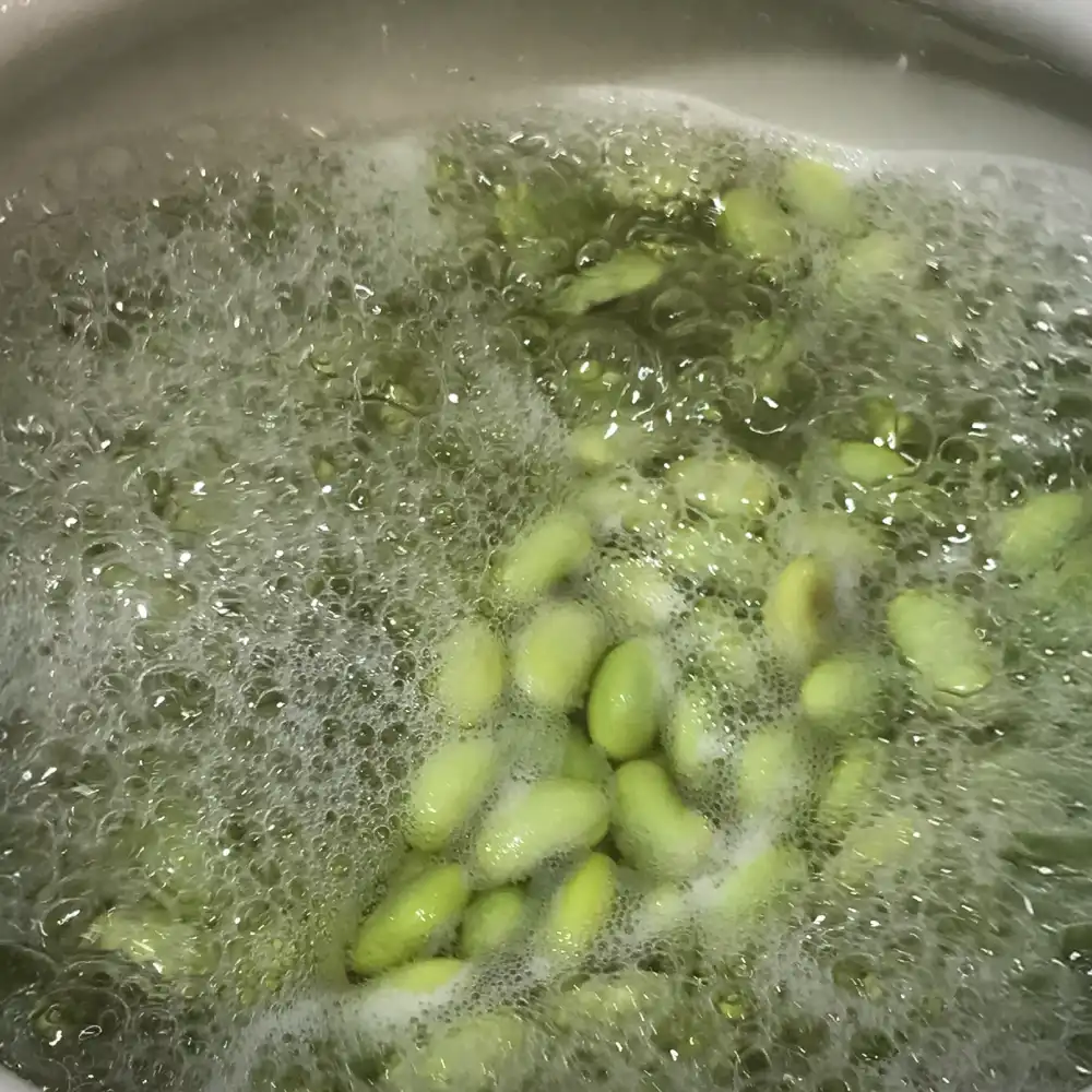 会津産青豆（平床豆）煮かた3