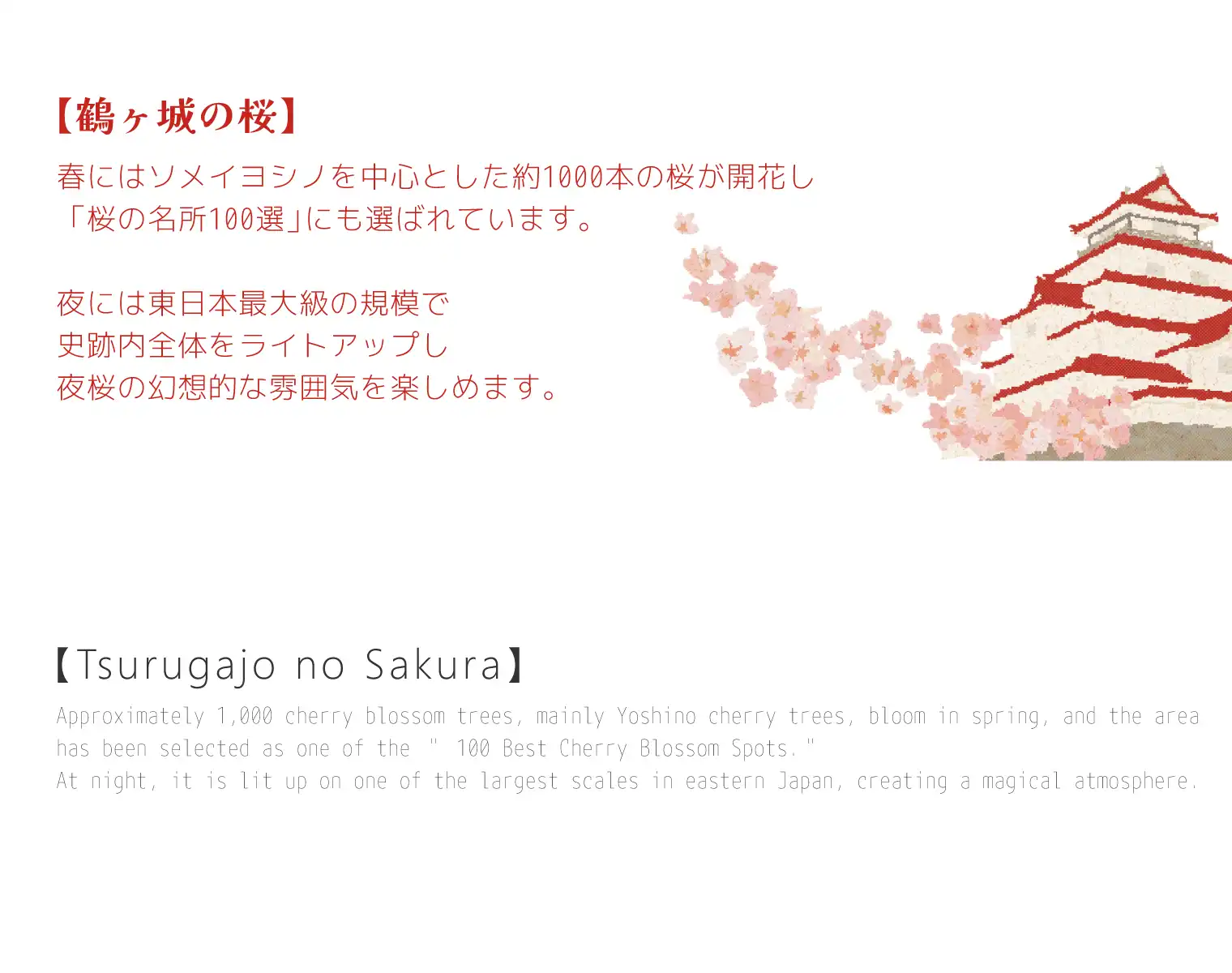 鶴ヶ城の桜